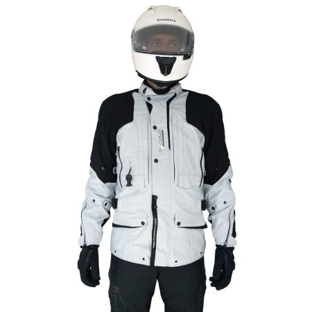 TEKSTYLNA KURTKA z poduszką powietrzną HELITE Touring B Grey